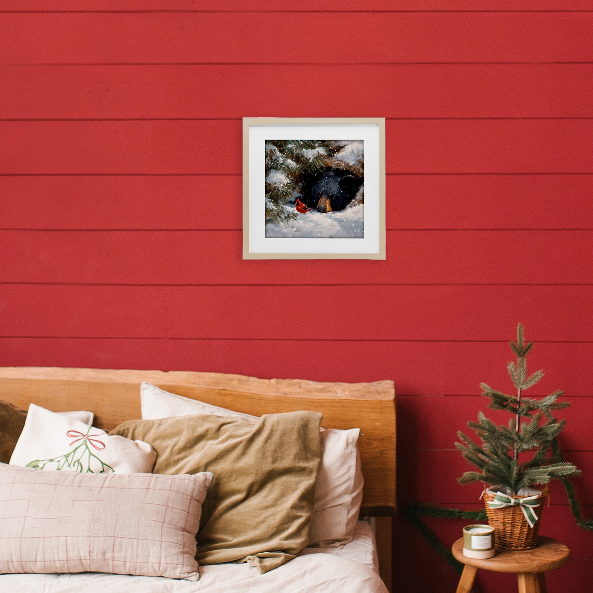 Stupell Industries Warm Watch From The Den Birch Framed Print Under Glass, design by Tina LeCour