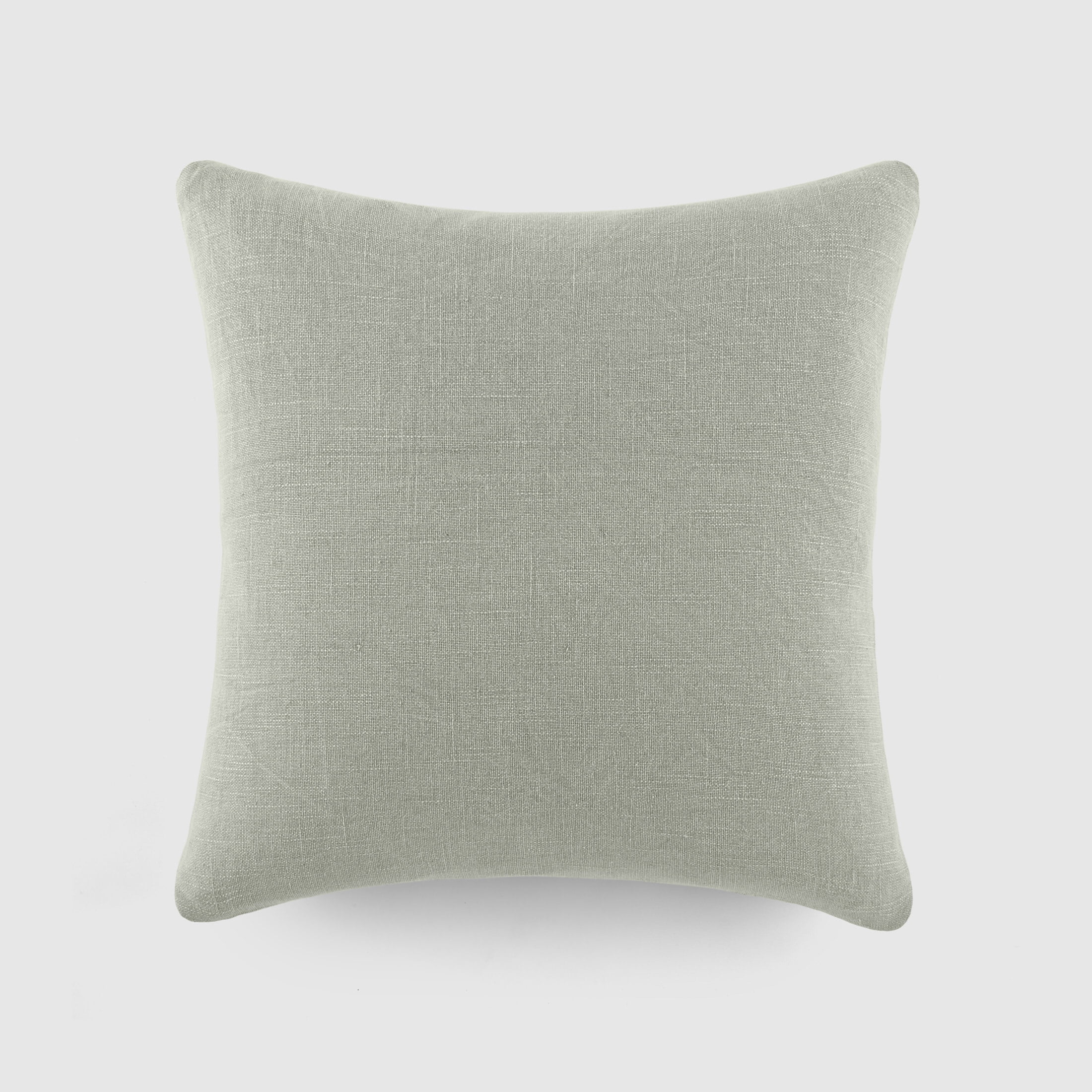 Stone Washed Throw Pillows in Distressed Cotton Solid Light Gray by Comfort Canopy