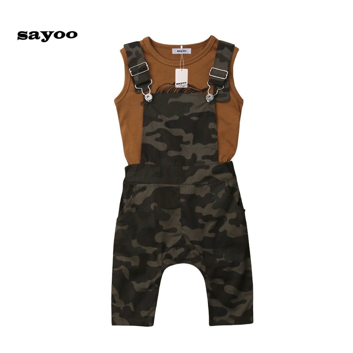 baby camouflage overalls