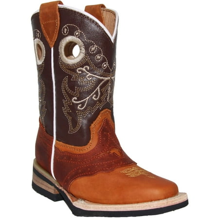 

The Western Shops Boys Cowboy Boots Kids Western Square Toe Leather Boot
