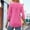 Hot Pink, variant on Women's V Neck Ruffle Detail T Shirt Casual Sleeve Top for Summer Outdoor Home Wear with Jeans Or Pants Casual T Shirt for Women Women Athletic T Shirts Medium Women Shirt Women T Shirt Long