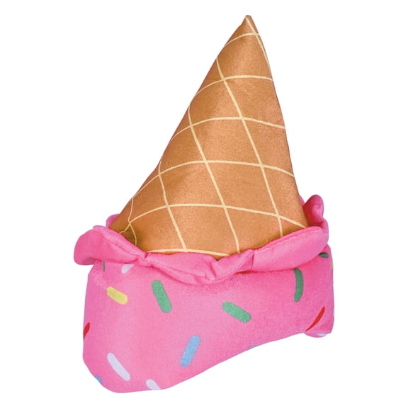 Plush Ice Cream Cone Hat, One Size Fits Most