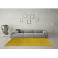 thumbnail image 3 of Ahgly Company Indoor Rectangle Solid Yellow Modern Area Rugs, 5' x 7', 3 of 4
