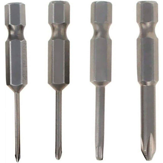 HUGFEGWE Screwdriver Bits Set 12pcs 1/4 inch Hex Shank Magnetic Phillips Screwdriver Bit 50mm Length S2 Screw Driver Kit Tools CJB91-24227