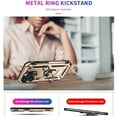 thumbnail image 3 of Feishell Hybrid Armor Phone Case for Apple iPhone 16 Plus,Military Grade Shockproof 360 Rotatable Metal Ring Holder Kickstand Support Magnetic Car Mount Dual Layer Protective Phone Cover,Gold, 3 of 8