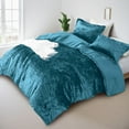 thumbnail image 2 of Regency Heights Twin/Twin XL Cozy Velvet Comforter Sets, Luxury 2-Piece All Season Down Alternative Dorm Bedding Set, Teal Comforter Bed Set with Pillow Shams, 2 of 7