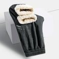 thumbnail image 5 of JUUYY Men's Winter Fleece Pants Sherpa Lined Sweatpants Athletic Thick Warm Joggers Warm Pants Gray M, 5 of 8
