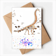 dinosaur grass huge bs Welcome Back Greeting Cards Envelopes Blank