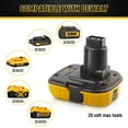 thumbnail image 4 of 20V Battery Adapter for Dewalt 18V Tools Compatible with 20V MAX XR Lithium Battery DCB200 DCB201, 4 of 8