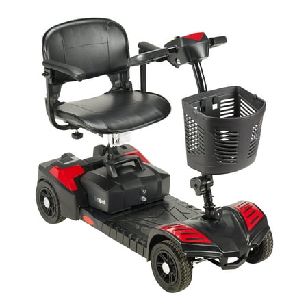 Drive medical scout compact travel power scooter, 4 wheel, extended