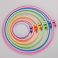 thumbnail image 3 of Maoww 1pc Plastic Embroidery Hoop Sugar Color Embroidery Hoops Plastic Circle Cross Stitch Ring Tools Color Random, 3 of 9