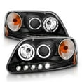 thumbnail image 2 of ANZO 1997.5-2003 Ford F-150 Projector Headlights w/ Halo and LED Black 1pc - 111031, 2 of 4