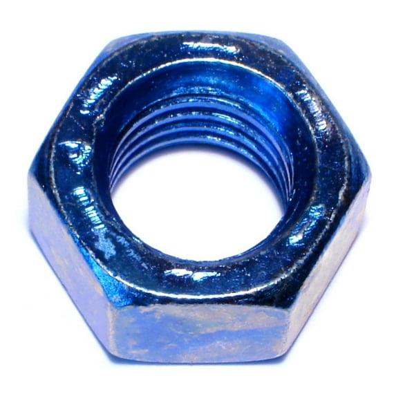 3/4"-10 Zinc Plated Grade 8 Steel Blue Rinsed Coarse Thread Hex Nuts (45 pcs.)