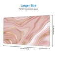 thumbnail image 3 of Balery Rose Gold Glitter Splatter Mouse Pad ,15.8x29.5 In Large Gaming Mouse Pad Desk Mat Long Non-Slip Rubber Stitched Edges,Waterproof Mousepad Desk Mat For Gamer Office Home, 3 of 9