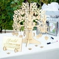 thumbnail image 4 of Decoración del hogar, marco de árbol de madera para invitados, marco de árbol de madera, libro de visitas, registro de invitados de boda, rendimiento inigualable, 4 of 8