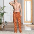 thumbnail image 6 of Haiem Pizza Men's Pajama Pants Ultra Lightweight Pjs Bottoms Sleepwear Bottom Pants With Pocket Drawstring-Medium, 6 of 7