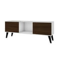 thumbnail image 5 of Doyers 53.15 Mid-Century Modern TV Stand in White and Nut Brown, 5 of 5