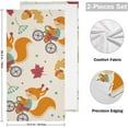 thumbnail image 2 of SKYSONIC 2 Pack Cute Cartoon Squirrel Dish Towels Kitchen Towel, Autumn Fall Hand Towels,Ultra Soft and Absorbent,Decorative Fingertip Face Towel for Bathroom Hotel, 28.3"x14.4", 2 of 5