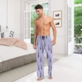 thumbnail image 7 of Black Trees Men's Lightweight Pajama Bottoms Stretch Elastic Waist Side Pockets Spring Fall, 7 of 7
