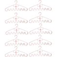 thumbnail image 1 of Wave Pattern Stackable Hanger Space Saving, Sturdy Plastic Non Slip Clothes Hangers, Magic Multi-Port Support Hangers for Clothes, Suits, Coats, Shirts, Pants, Belts, Jeans (Pink,10 Pack), 1 of 8