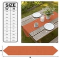 thumbnail image 3 of Burnt Orange Table Runner Linen Burlap Table Runner 72 Inches Long Rustic Farmhouse Solid Color Fall Dresser Scarves for Kitchen Island Coffee Dining Room Party Wedding Holiday Decoration 14"x72", 3 of 8