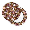 thumbnail image 2 of Fotbe Flower Bunny Stool Covers Round,Waterproof Round Bar Stool Covers Bar Chair Covers Washable Stool Cushion Slipcover for 12-14 Inch Chair-13 inch, 2 of 7
