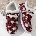 thumbnail image 5 of YOUYEDIAN Moccasins Women Fall Winter Fashion Comfy Platform Heel Fuzzy Warm Flats Casual Round Toe Versatile Cute Print Shoes, 5 of 5