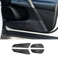 thumbnail image 1 of for Toyota RAV4 2013-2018 Black Leather Inner Door Anti-Kick Panel Cover Sticker, 1 of 4
