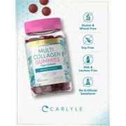 Collagen | 60 Gummies | Multi Collagen Complex | Mixed Berry Flavor | Non-GMO, Gluten Free | by Carlyle