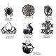 thumbnail image 3 of Adornos para puerta de Halloween, decoración para colgar, calabaza fantasma de Halloween, pancarta, letrero para puerta, repisa para el hogar, chimenea, decoración para fiestas, 4, 3 of 5