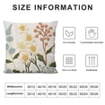 thumbnail image 5 of Sunflower Chrysanthemum Embroidered Decorative Cushion, Square Sofa Bedroom Throws Pillows, 5 of 5