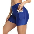 thumbnail image 4 of Women's Swimsuit Bottom Stretchy Fitness Board Short with Pockets Swim Trunk, 4 of 5