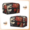 thumbnail image 3 of Pofeuu Abstract Skull Guitar Art Print Universal Two Slice Toaster Cover,Dust Cover, Toaster Cover Bread Machine Cover Fits for Most Standard 2 Slice Toasters, 3 of 7