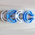 thumbnail image 2 of 4 Pcs C-type Door Stopper Plastic Safety Protection Door Clips Protector for Kids Baby Child Safety (Blue and White), 2 of 7