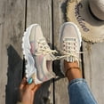 thumbnail image 5 of Women's Breathable Comfortable Sneakers Lightweight Casual Walking Shoes for Everyday Wear with Elastic Closure (Light Gray,41), 5 of 9