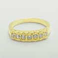 thumbnail image 5 of LBG British Made 10k Yellow Gold Cubic Zirconia Womens Eternity Ring - 33 size options - Size 7.5, 5 of 7