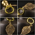 thumbnail image 3 of Gourd and Leaf Shape Key Chain Pendant Brass Retro Style Keychain Pendants, 3 of 9