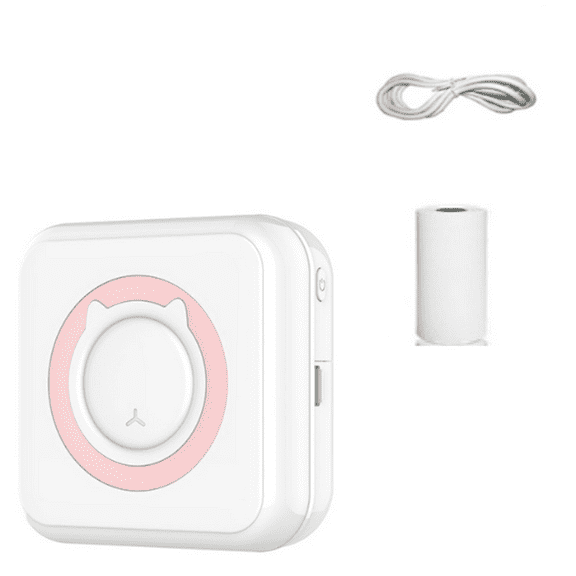 Mini Portable Sticker Printer,Bluetooth Wireless Inkless Instant Photo Thermal Printer Compatible with iOS and Android