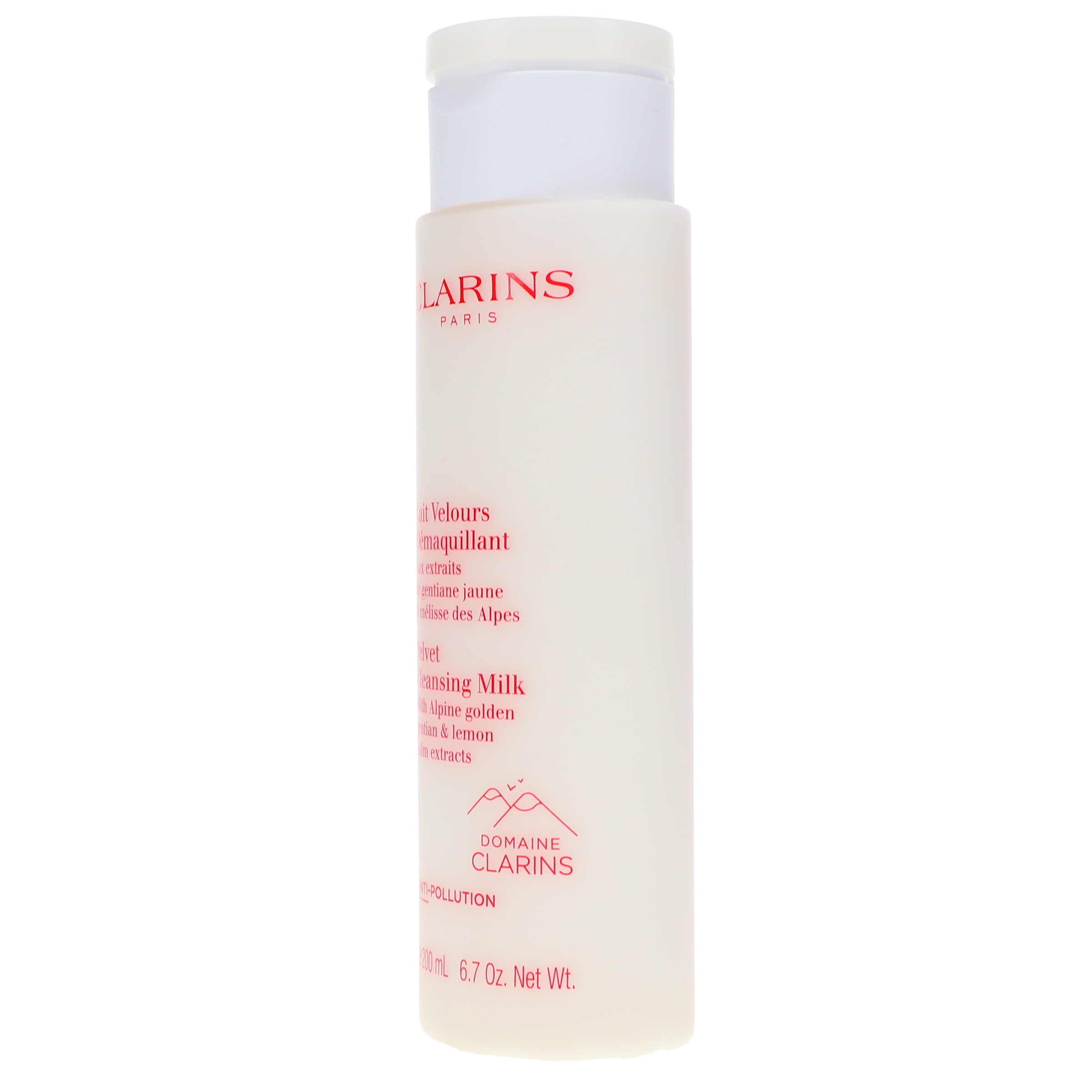 Clarins Velvet Cleansing Milk With Alpine Golden Gentian & Lemon Balm Extracts 200 ml