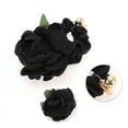 thumbnail image 3 of Unique Bargains 1 Pc Fashion Elegant Floral Scrunchies Black, 3 of 4