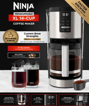 ZAOXI Programmable XL 14-Cup Coffee Maker, DCM200 - AliExpress