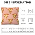 thumbnail image 5 of Nawypu  Pizza Pillow Cover Decorative Throw Pillows Cover Square Cushion Case Pillowcase with Zipper Sofa Home Decor for Couch Bedroom Patio, 5 of 5
