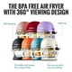 thumbnail image 4 of Freidora de aire no tóxica - AirFryer de vidrio de 5 cuartos con visibilidad de 360, autolimpieza, freidora de aire Vortex de 400 F para una cocción uniforme, sin BPA, sin teflón, funciones 6 en 1, as, 4 of 5