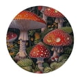 thumbnail image 4 of Orinice Mushrooms Strawberries Forest Round Table Cover Stain Resistant Washable Indoor Outdoor Tablecloth Kitchen Dining Wedding Parties 100% Polyester Fiber 31-35, 4 of 8
