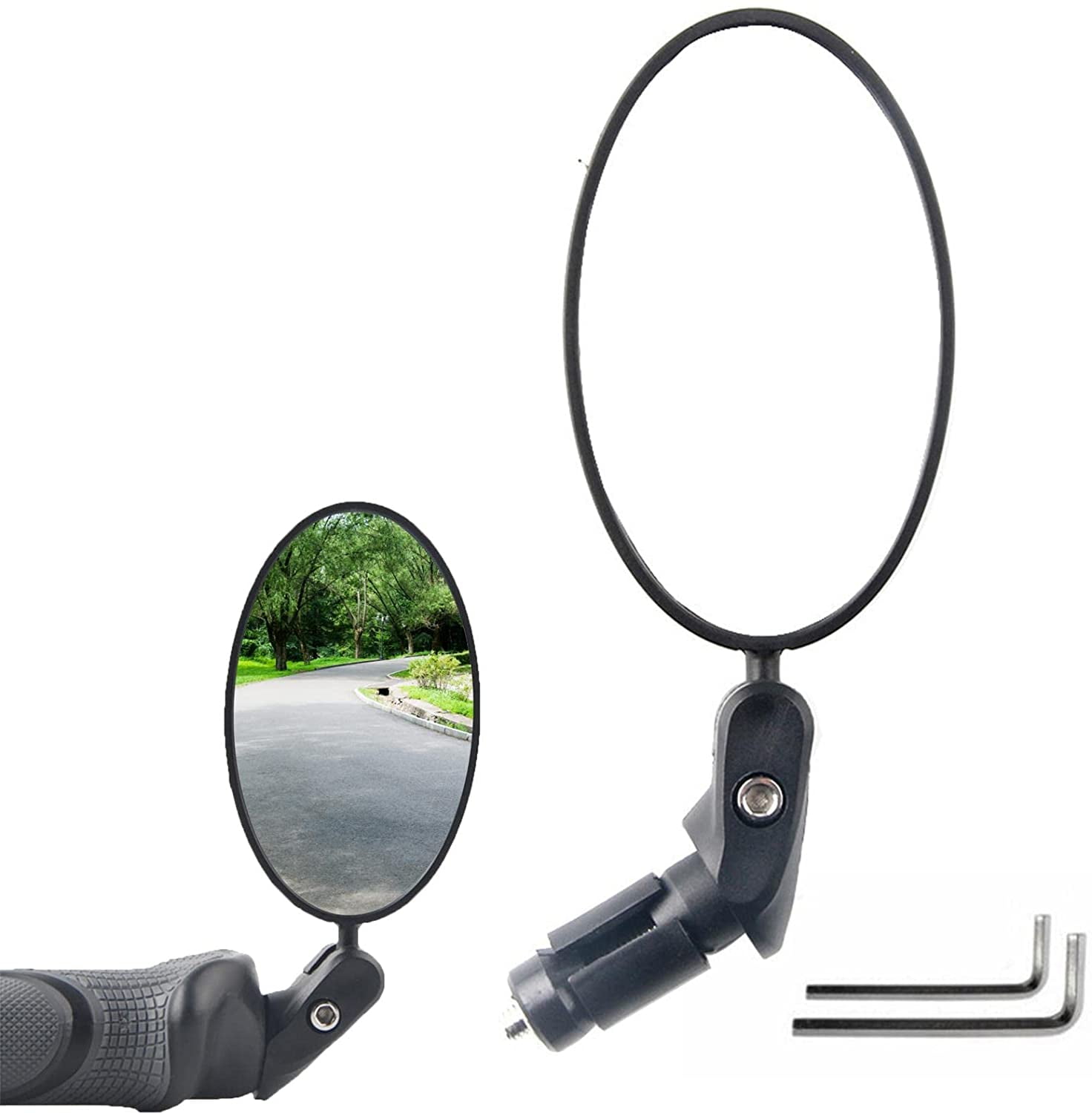 Bike Mirrors Handlebar Mount Bicycle Mirror Rotatable Cycling Safe Rearview Mirror 