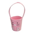 thumbnail image 2 of Easter Basket Cute Basket Decorative Bunny Basket With Bow For Easter Eggs Gift Giving Baskets For Gifts Empty, 2 of 6