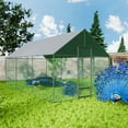 thumbnail image 3 of BingoPaw Outdoor Chicken Run Coop Large Walk-in Poultry Cage Duck Goose Pen Fence with Upgraded Metal and Waterproof UV Cover, 3 of 12