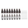 thumbnail image 2 of 24Pcs Tool-Free Shielded RJ45 7 Termination Plug Cat7 Plug / Cat7 Connector Connectors Modular 23/24AWG-Black, 2 of 10
