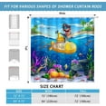 thumbnail image 6 of Cute Kids Shower Curtain for Bathroom - Funny Ocean Pirate Dinosaur Shower Curtain Sets Bathtub Decor with 12 Hooks Washable Durable Polyester Fabric 72"x72", 6 of 6