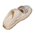 thumbnail image 2 of Women Sandals Platform Lightweight House Slippers Floor Slides Shoes Pool Beach Sandals Flat Slippers for Traveling Bathroom Outdoor Camping 36, 2 of 8